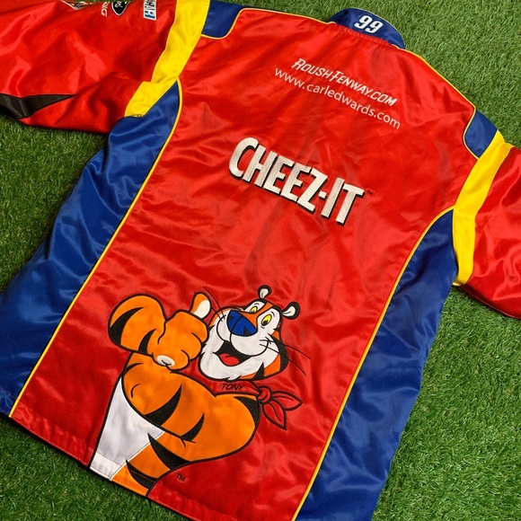 Chase Authentics Nascar Jacket Large Kelloggs Tony The Tiger Ford Cheez-it - Picture 7 of 13